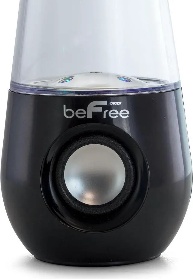 Alt view image 7 of 10 - beFree Sound Bluetooth LED Dancing Water Multimedia Speakers - Black