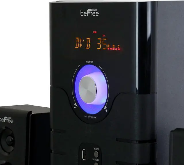 Alt view image 4 of 8 - beFree Sound 5.1 Channel Surround Sound Bluetooth Speaker System- Blue
