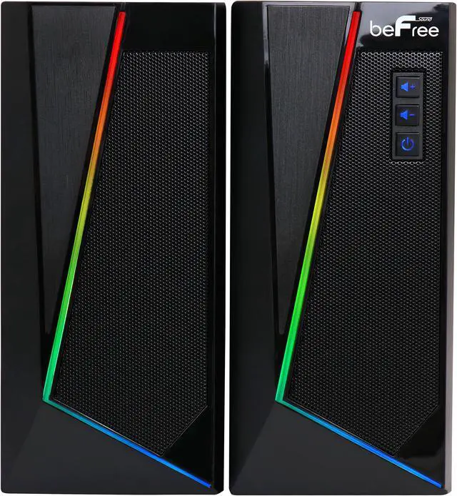 Main image of beFree Sound 2.0 Computer Gaming Speakers with LED RGB Lights