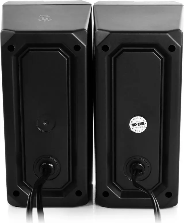 Alt view image 4 of 9 - beFree Sound 2.0 Computer Gaming Speakers with LED RGB Lights