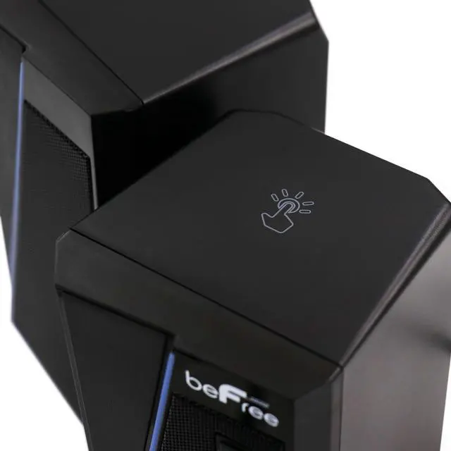 Alt view image 6 of 9 - beFree Sound 2.0 Computer Gaming Speakers with LED RGB Lights