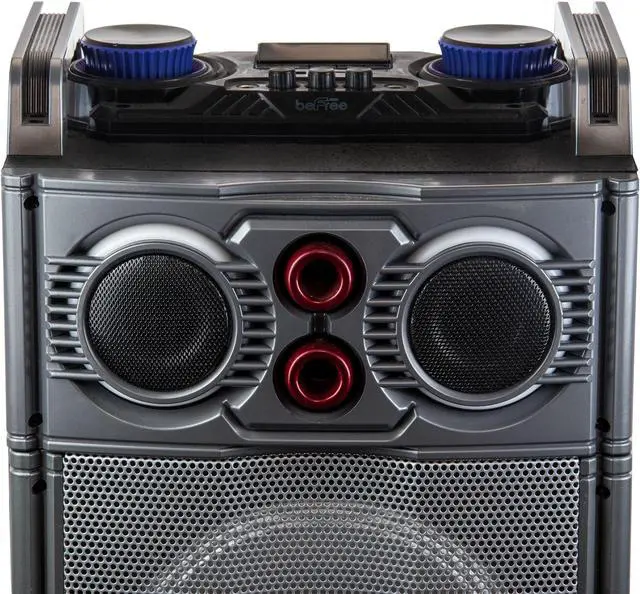 Alt view image 11 of 15 - beFree Sound Triple 10 Inch Portable Bluetooth Subwoofer Speaker with Party Lights