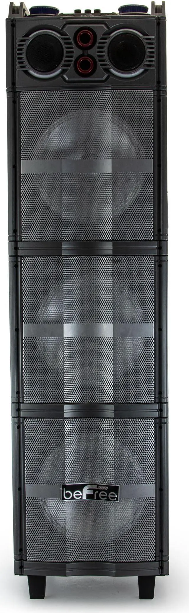 Alt view image 12 of 15 - beFree Sound Triple 10 Inch Portable Bluetooth Subwoofer Speaker with Party Lights