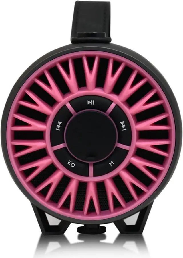 Alt view image 8 of 8 - Axess SPBT1056-PK Portable Bluetooth Media Speaker - Pink