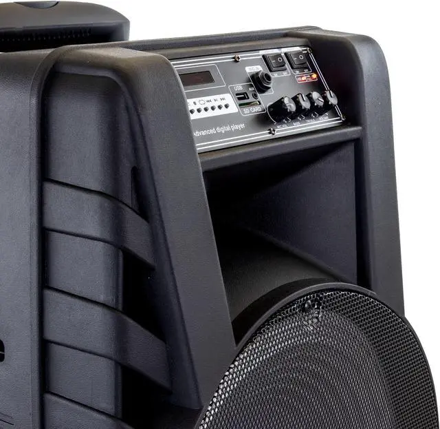 Alt view image 5 of 10 - beFree Sound 15 Inch Bluetooth Portable Rechargeable Party Speaker with LED Lights
