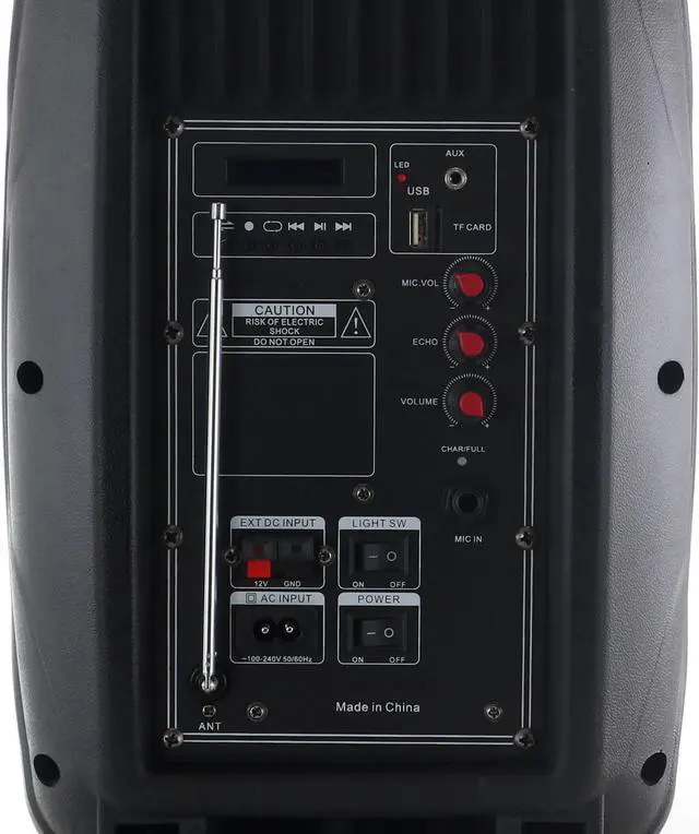 Alt view image 15 of 19 - Befree Sound 8 Inch 400 Watts Bluetooth Portable Party Speaker with USB, SD Input and Reactive Lights (BFS-3000)