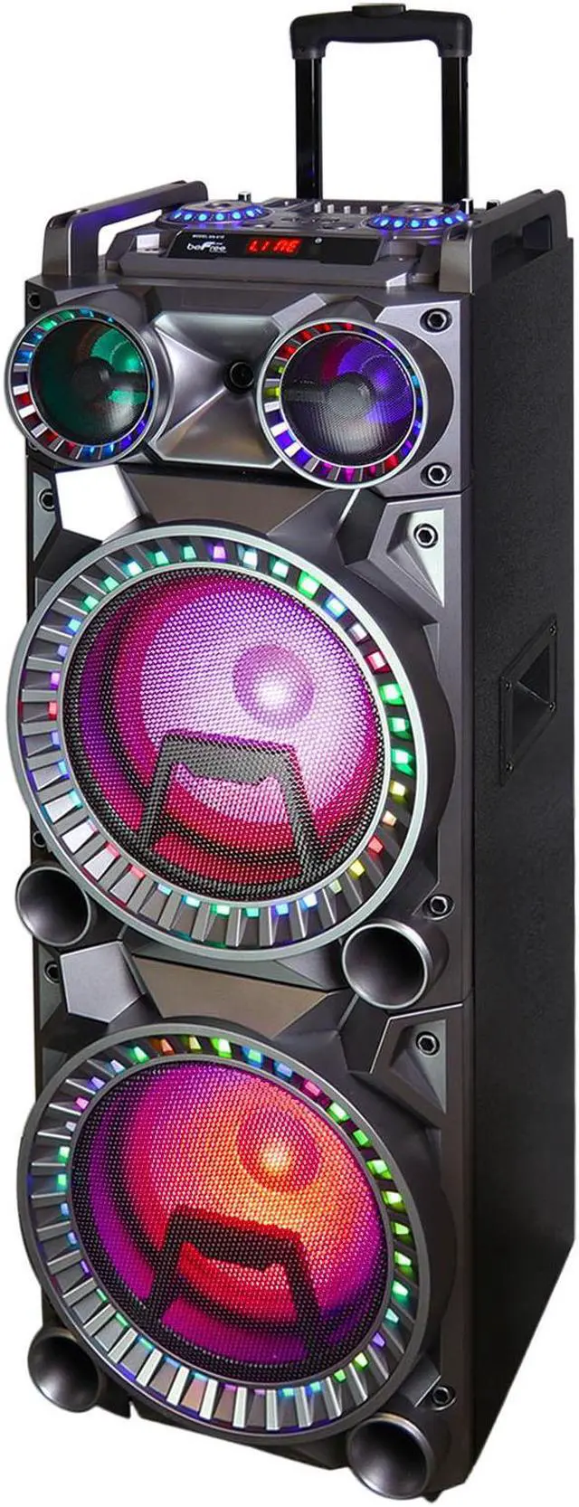 Alt view image 7 of 8 - BeFree Sound BFS-K10 Subwoofer Bluetooth Portable Party Speaker
