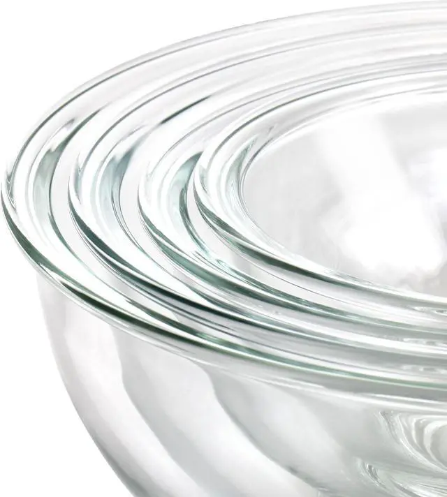 Alt view image 3 of 5 - Martha Stewart 4 Piece Glass Nesting Bowl Set