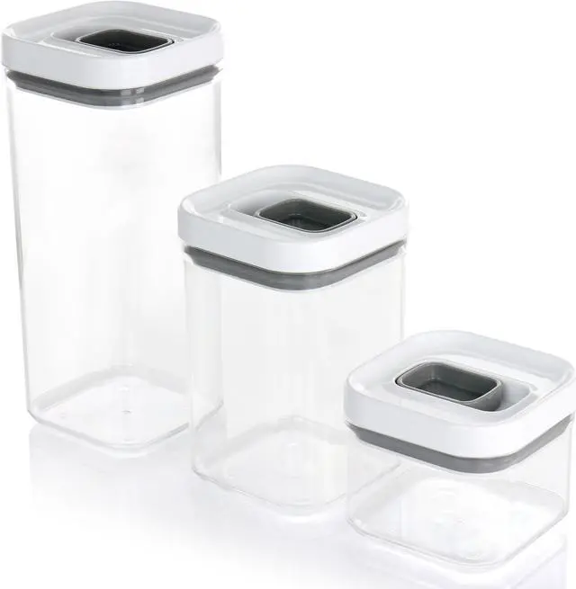 Alt view image 3 of 6 - Martha Stewart Siobhan 3 Piece Acrylic Storage Container Set