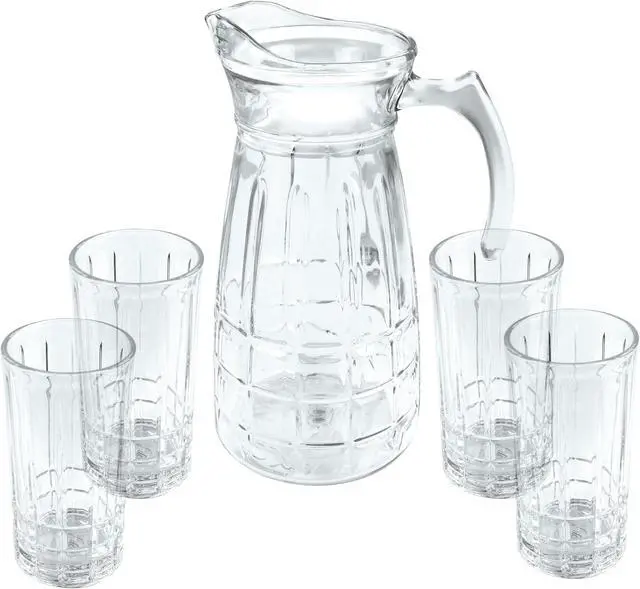 Main image of Gibson Home Jewelite Glass Pitcher and Tumbler Set