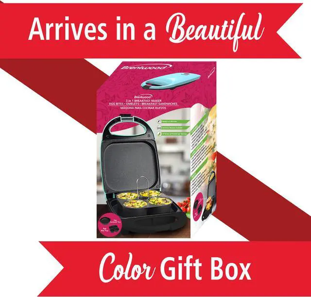 Alt view image 7 of 9 - Brentwood Mini Sous Vide Style Egg Bite Maker in Blue