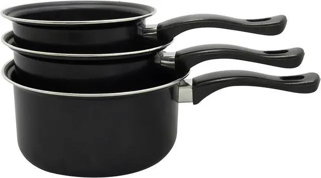 Alt view image 8 of 8 - Brentwood Appliances BSP-161820 3-Piece Carbon Steel Saucepan Set