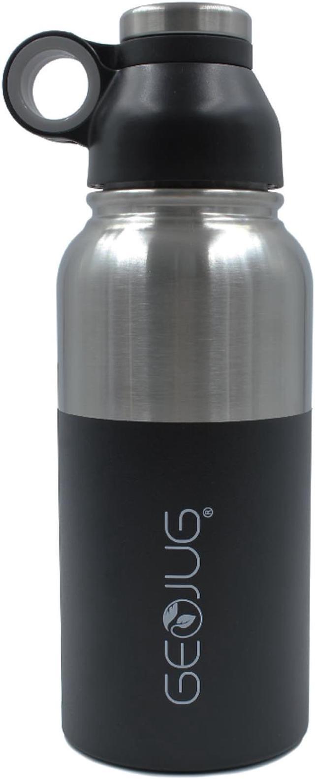 Brentwood GeoJug Vacuum Insulated Water Bottle 40 Oz Black