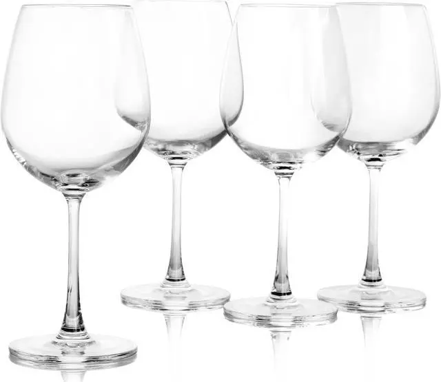 Alt view image 3 of 6 - Martha Stewart 4 Piece 20oz Red Wine Glass Set