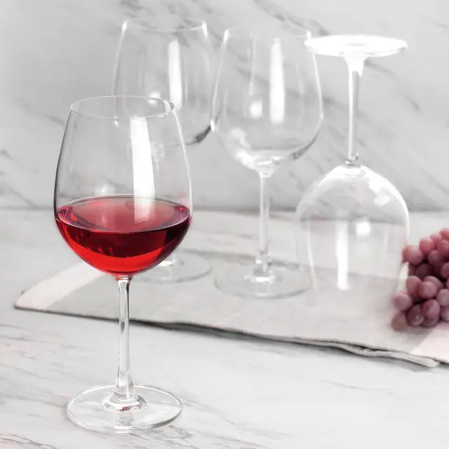 Alt view image 6 of 6 - Martha Stewart 4 Piece 20oz Red Wine Glass Set