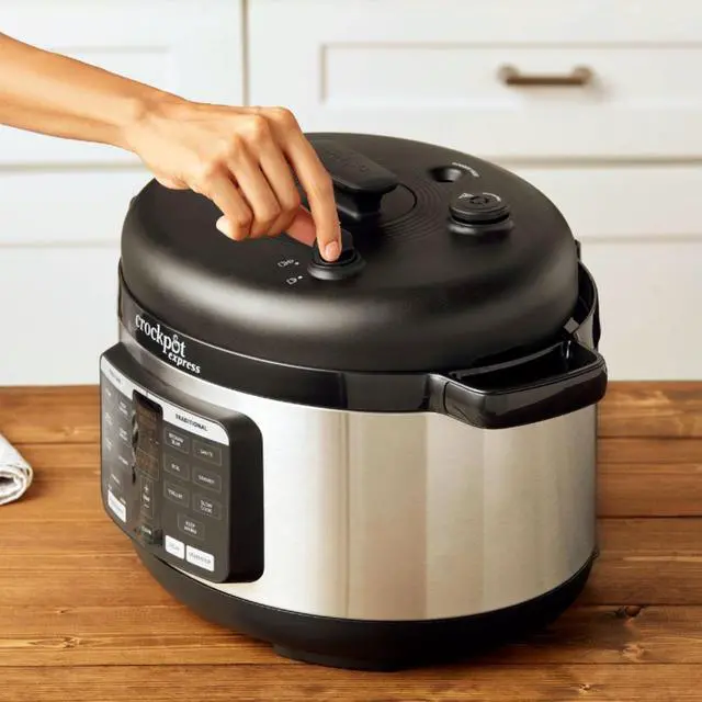 Alt view image 4 of 6 - crock-pot 2109296 express pressure cooker, 6-quart, stainless steel