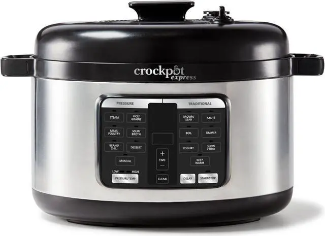 Alt view image 3 of 6 - crock-pot 2109296 express pressure cooker, 6-quart, stainless steel