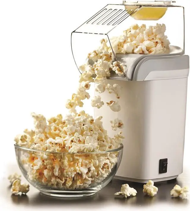 Alt view image 7 of 11 - Hot Air Popcorn Maker White