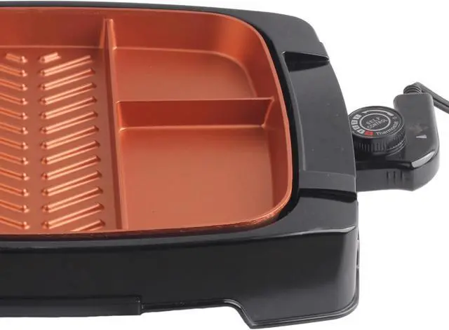 Alt view image 7 of 9 - Brentwood 945110411M Multiportion Nonstick Electric Indoor Grill