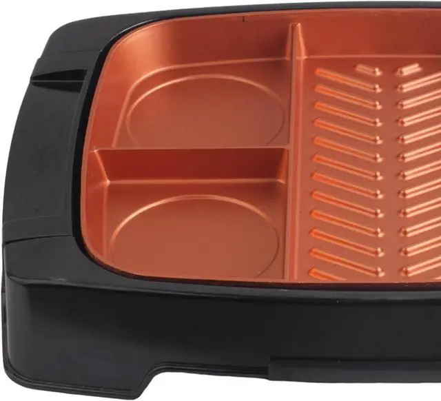Alt view image 8 of 9 - Brentwood 945110411M Multiportion Nonstick Electric Indoor Grill