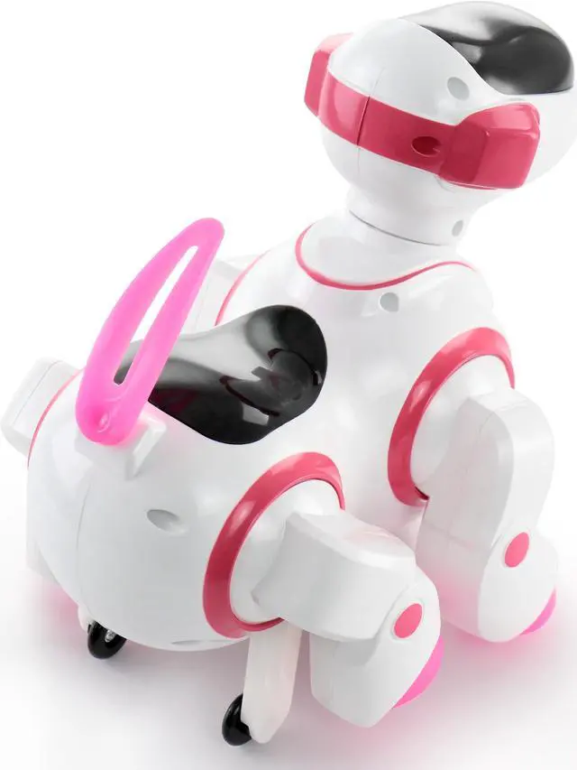 Alt view image 3 of 7 - Vivitar Robo Dancing Robot Dog in Pink