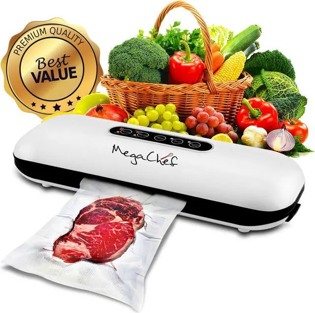 Alt view image 2 of 9 - MegaChef Home Vacuum Sealer and Food Preserver with Extra Bags