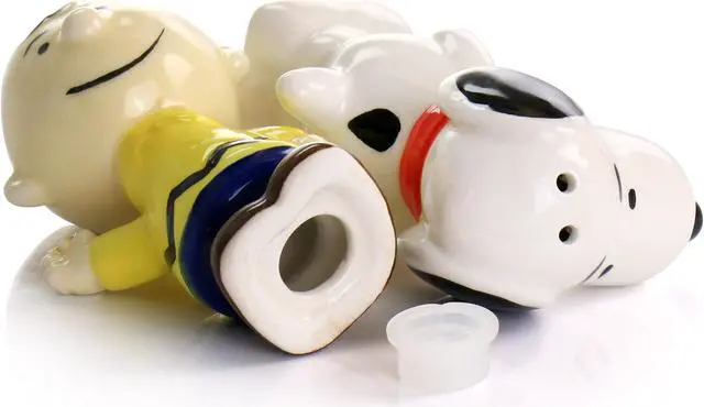 Alt view image 4 of 6 - Peanuts Classical Pals Charlie Brown and Snoopy Figurine Salt and Pepper Shaker Set