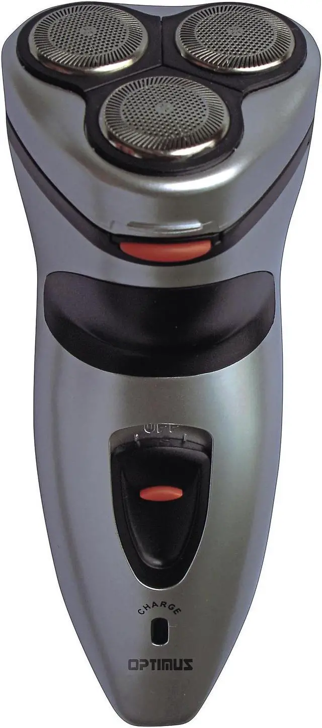 Alt view image 11 of 12 - Optimus Three Head Rotary Rechargeable Shaver