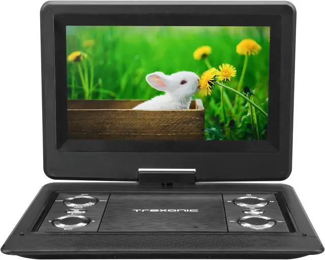 Alt view image 2 of 8 - Trexonic 12.5 Inch Portable TV+DVD Player with Color TFT LED Screen and USB/HD/AV Inputs