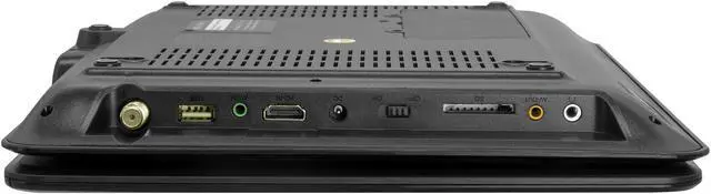 Alt view image 4 of 8 - Trexonic 12.5 Inch Portable TV+DVD Player with Color TFT LED Screen and USB/HD/AV Inputs