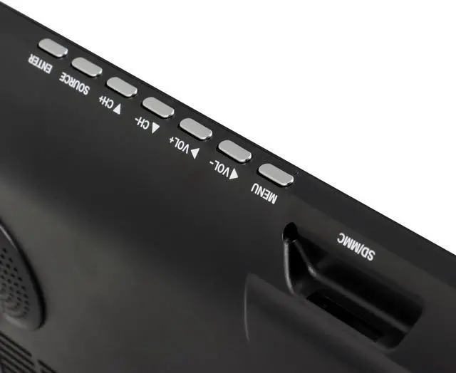 Alt view image 4 of 7 - Trexonic Portable Rechargeable 14 Inch LED TV with HDMI, SD/MMC, USB, VGA, AV In/Out and Built-in Digital Tuner