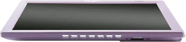 Alt view image 6 of 7 - beFree Sound Portable Rechargeable 14 Inch LED TV with HDMI, SD/MMC, USB, VGA, AV In/Out and Built-in Digital Tuner in Purple