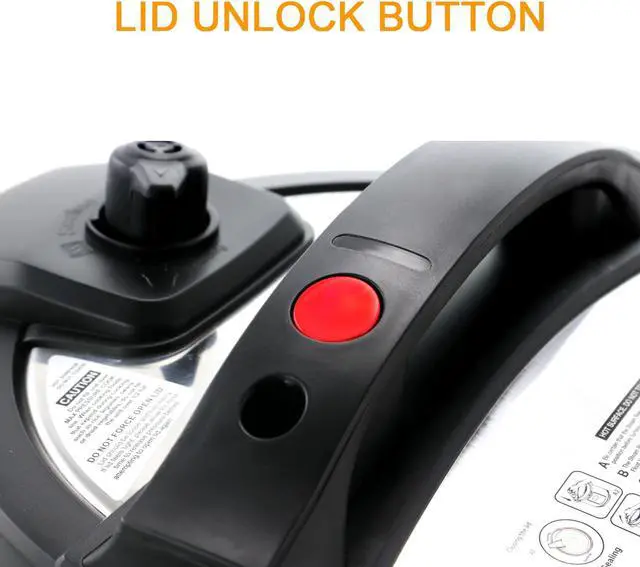 Alt view image 10 of 10 - Megachef MCPR-6100 6 qt. Electric Digital Pressure Cooker with Lid, Stainless Steel