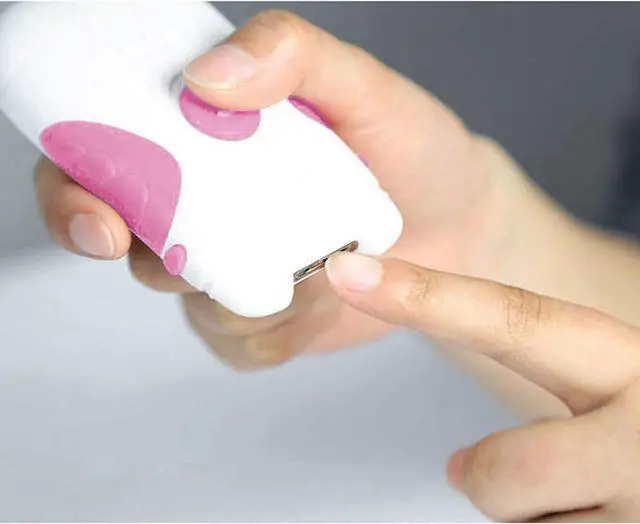 Alt view image 4 of 4 - pursonic nc1 battery operated nail trimmer, pink, 0.3 pound