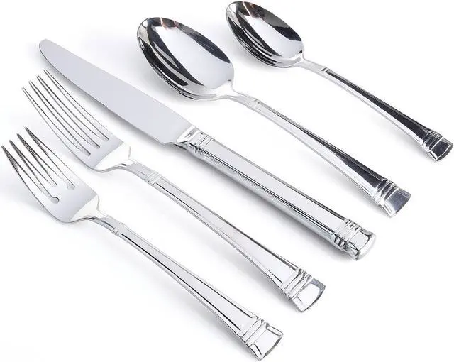 Alt view image 2 of 8 - Gibson Cordell 20 Piece Flatware Set