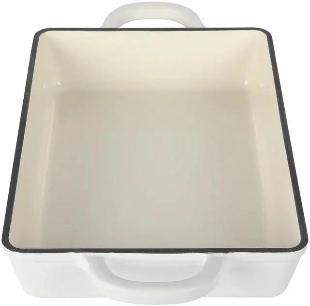 Alt view image 2 of 7 - Crock-Pot Artisan 13 Inch Enameled Cast Iron Lasanga Pan in Linen
