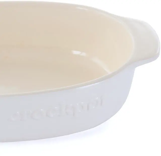 Alt view image 3 of 5 - Crock Pot Artisan 2.5 Quart Oval Stoneware Casserole in White