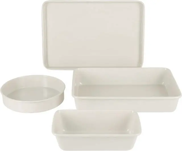 Main image of Martha Stewart Everyday Color Bake 4 Piece Nonstick Carbon Steel Bakeware Set in Linen