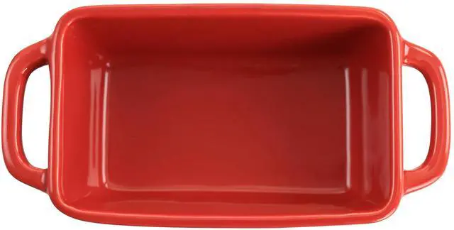Alt view image 4 of 7 - Crock Pot Appleton 6 Piece 12 Ounce Stoneware Mini Loaf Pan Baker Set in Gradient Red