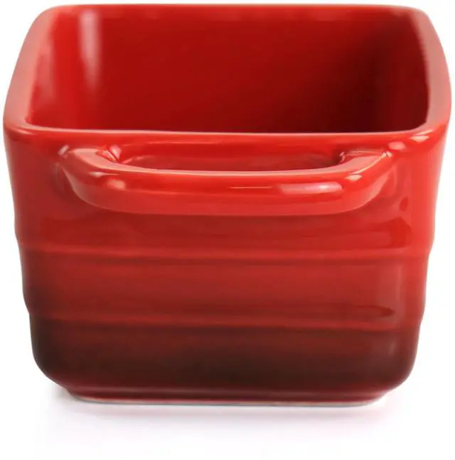 Alt view image 5 of 7 - Crock Pot Appleton 6 Piece 12 Ounce Stoneware Mini Loaf Pan Baker Set in Gradient Red