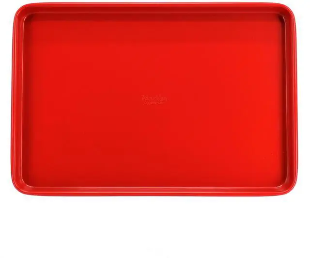 Alt view image 2 of 6 - Martha Stewart 6 Piece Carbon Steel Bakeware and Cookie Cutter Set in Red