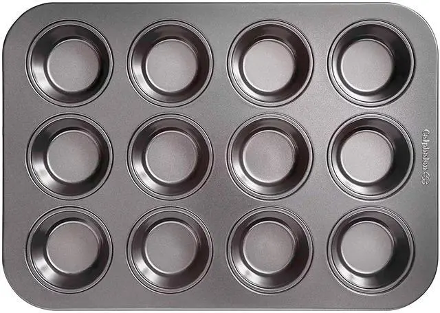 Alt view image 3 of 6 - Calphalon Nonstick Bakeware, Cupcake/Muffin Pan, 12-cup