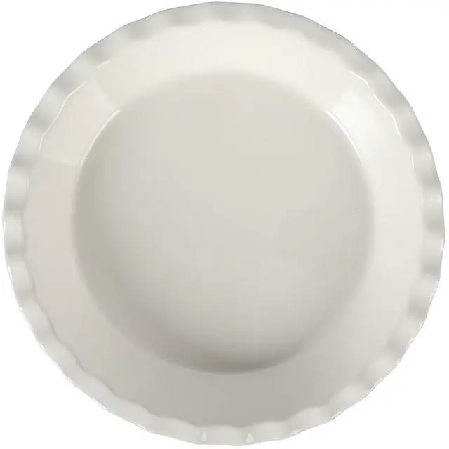 Alt view image 2 of 5 - Martha Stewart Vanowen 9 Inch Round Scalloped Edge Stoneware Pie Pan in Blue