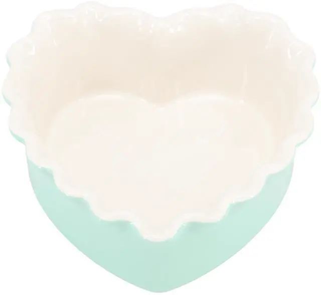 Alt view image 3 of 6 - Martha Stewart Hartley 6 Piece 4.1 Inch Stoneware Heart Shape Baker Set in Blue