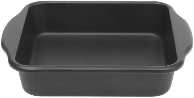 Alt view image 2 of 4 - Oster Teston Platinum Collection 8 Inch Nonstick Carbon Steel Square Cake Pan in Matte Black