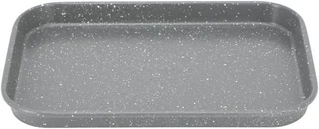Alt view image 4 of 7 - Oster Greystone 4 Piece Nonstick Carbon Steel Toaster Oven Bakeware Set in Speckled Grey