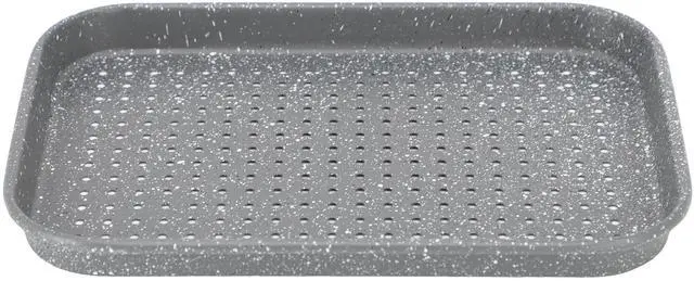 Alt view image 5 of 7 - Oster Greystone 4 Piece Nonstick Carbon Steel Toaster Oven Bakeware Set in Speckled Grey
