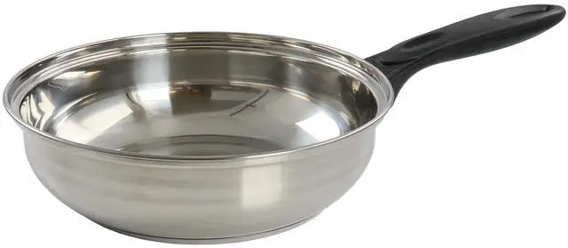 Alt view image 3 of 6 - Gibson Home Lybra 7 Piece Two Tone Polished Stainless Steel Cookware Set