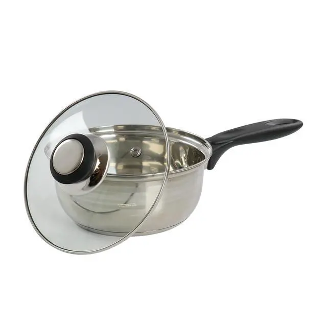 Alt view image 4 of 6 - Gibson Home Lybra 7 Piece Two Tone Polished Stainless Steel Cookware Set