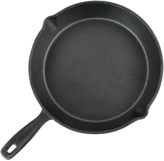 Alt view image 3 of 7 - Oster Castaway 3 Piece Cast Iron Pre-Seasoned Frying Pans
